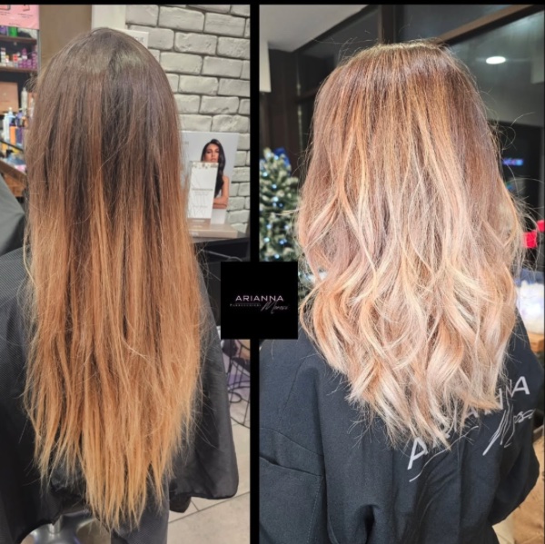 Balayage biondo luminoso