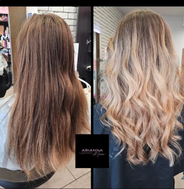 Balayage dal castano alla luce